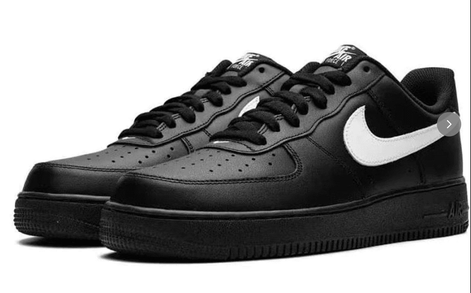 NIKE AIR FORCE 1 BLACK WHITE